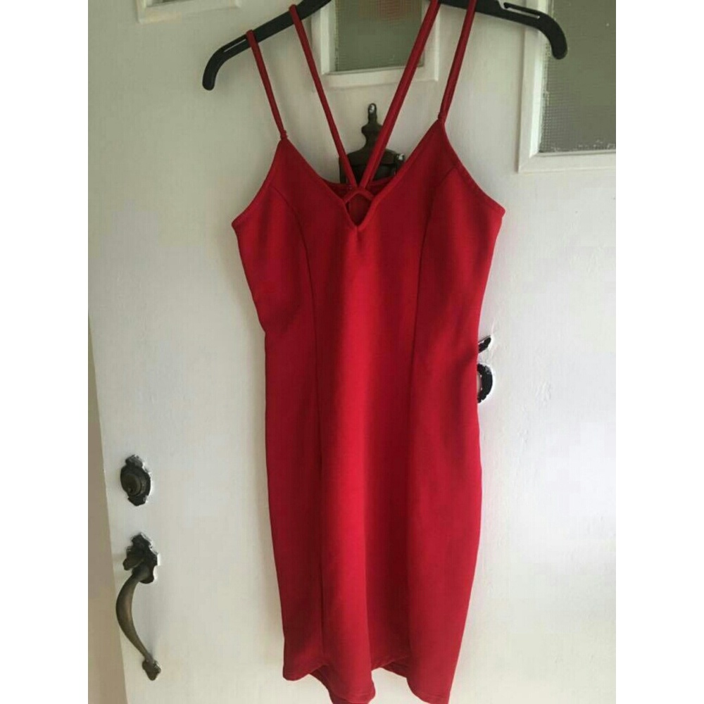Charlotte Russe Red Strappy Dress