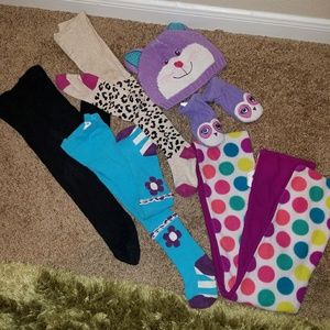 Winter gear (tights, scarf, hat & mittens)