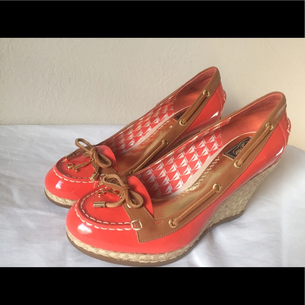 Milly for Sperry Brand New Red Wedges