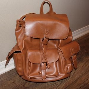 Forever 21 Brown Leather Backpack