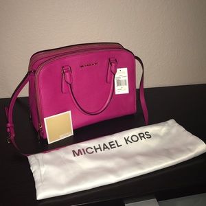 Michael Kors Reese Raspberry Color New with Tags