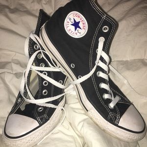 Black high top Converse