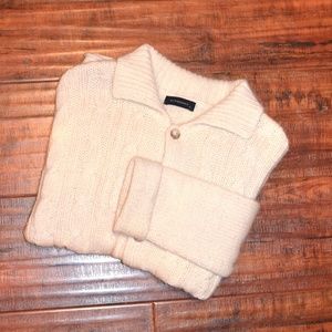 Burberry Collared Buttoned Sweater Cardigan