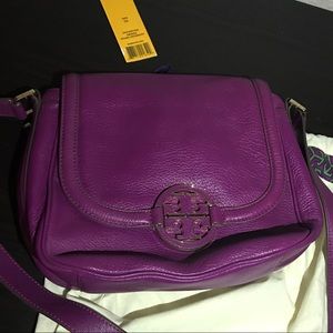 Tory Burch Fuscia Amanda Crossbody Purse