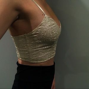 Urban Outfitters Brocade Crop Tank / Bra NWOT