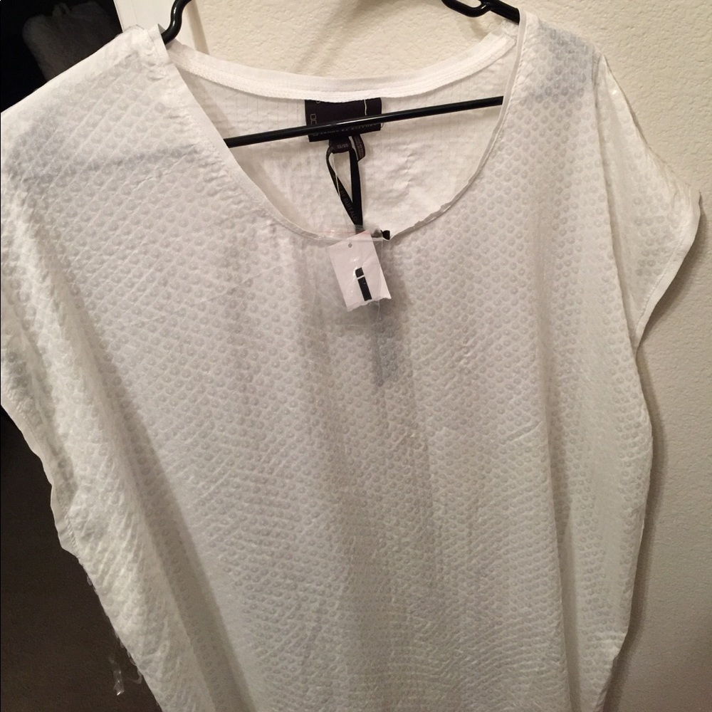 White sequin blouse