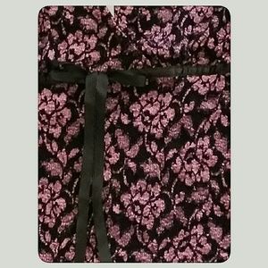 P S Tops - Black and Pink Lace Camisole Top by PS Size Medium P S Tops - Black and Pink Lace Camisole Top by PS Size Medium