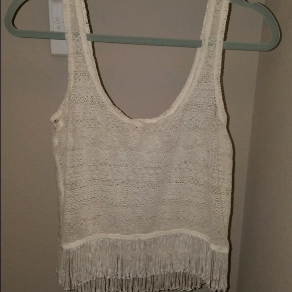 Kirra - Fringe Crop Top