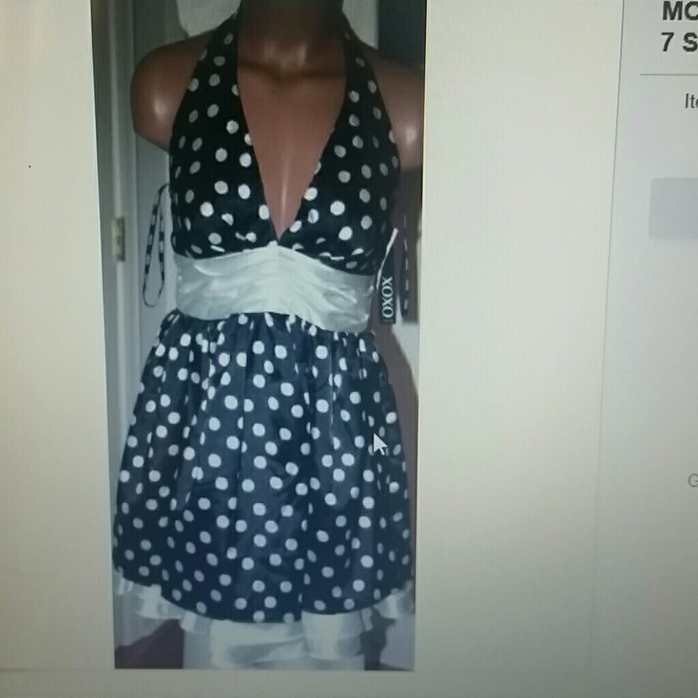Xoxo Bubble Dress Polka-dot Black S 7