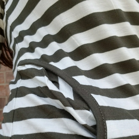 ▫️LAST▫️Infinity Raine Olive Striped Bodycon Dress - Picture 6 of 8