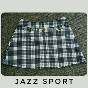 Jazz Sport Skirts - Jazz Sport Black White Plaid Mini-Skirt Size Med Jazz Sport Skirts - Jazz Sport Black White Plaid Mini-Skirt Size Med