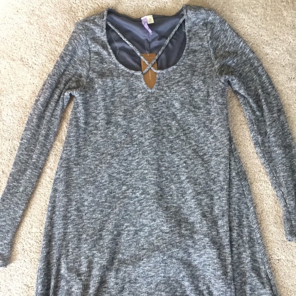 Francesca's Knit Swing Dress - Picture 1 of 2