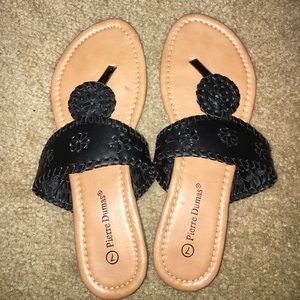 Black Pierre Dumas Sandals