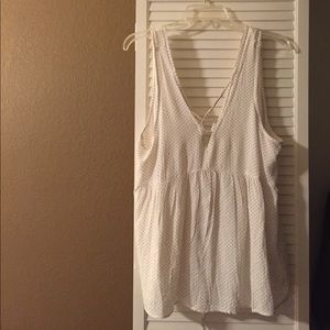 american eagle polka dot tank top