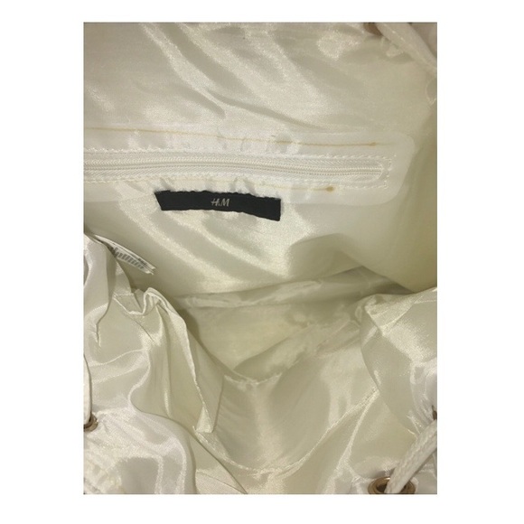 White Pleather Backpack - Picture 5 of 7