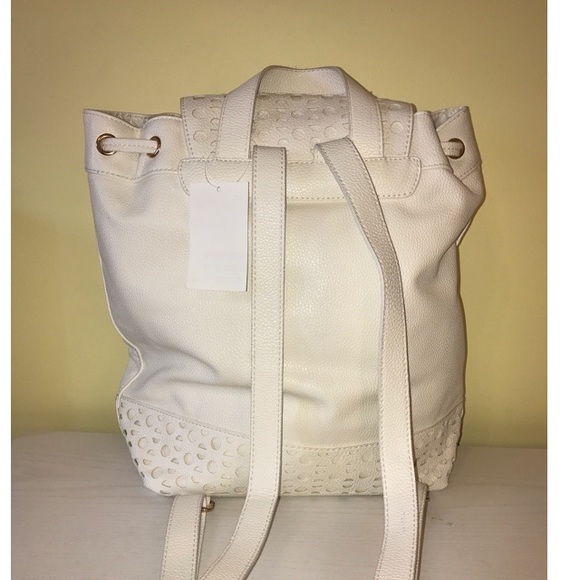 White Pleather Backpack - Picture 7 of 7