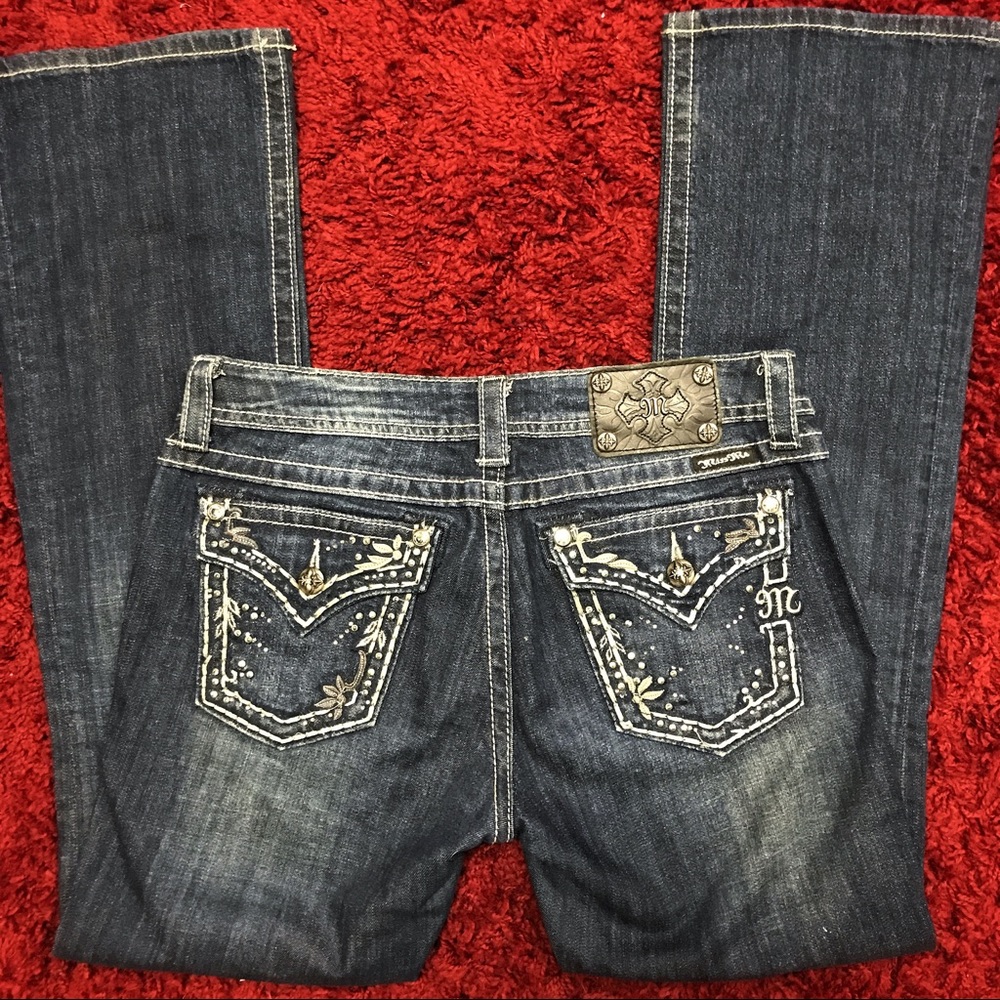 Miss Me Dark Medium Boot Cut Jeans
