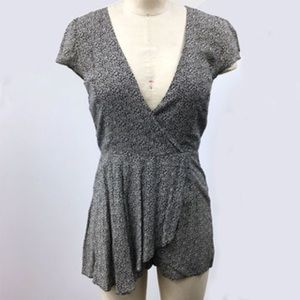 Wrap front romper