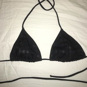 Burberry black bikini top. Size L