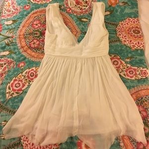 Fairy like-flowy white dress