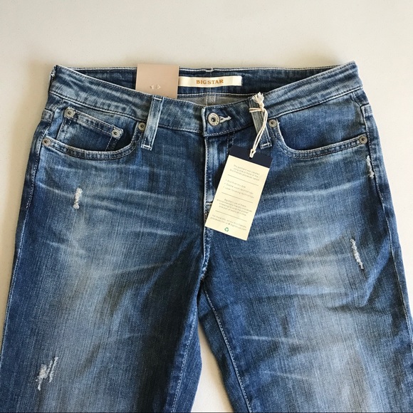 {Big Star} Kate Mid-Rise Straight Leg Jeans - Picture 3 of 7