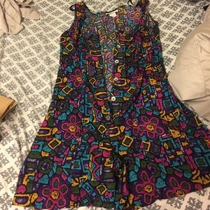 90's print romper