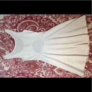 White skater dress.