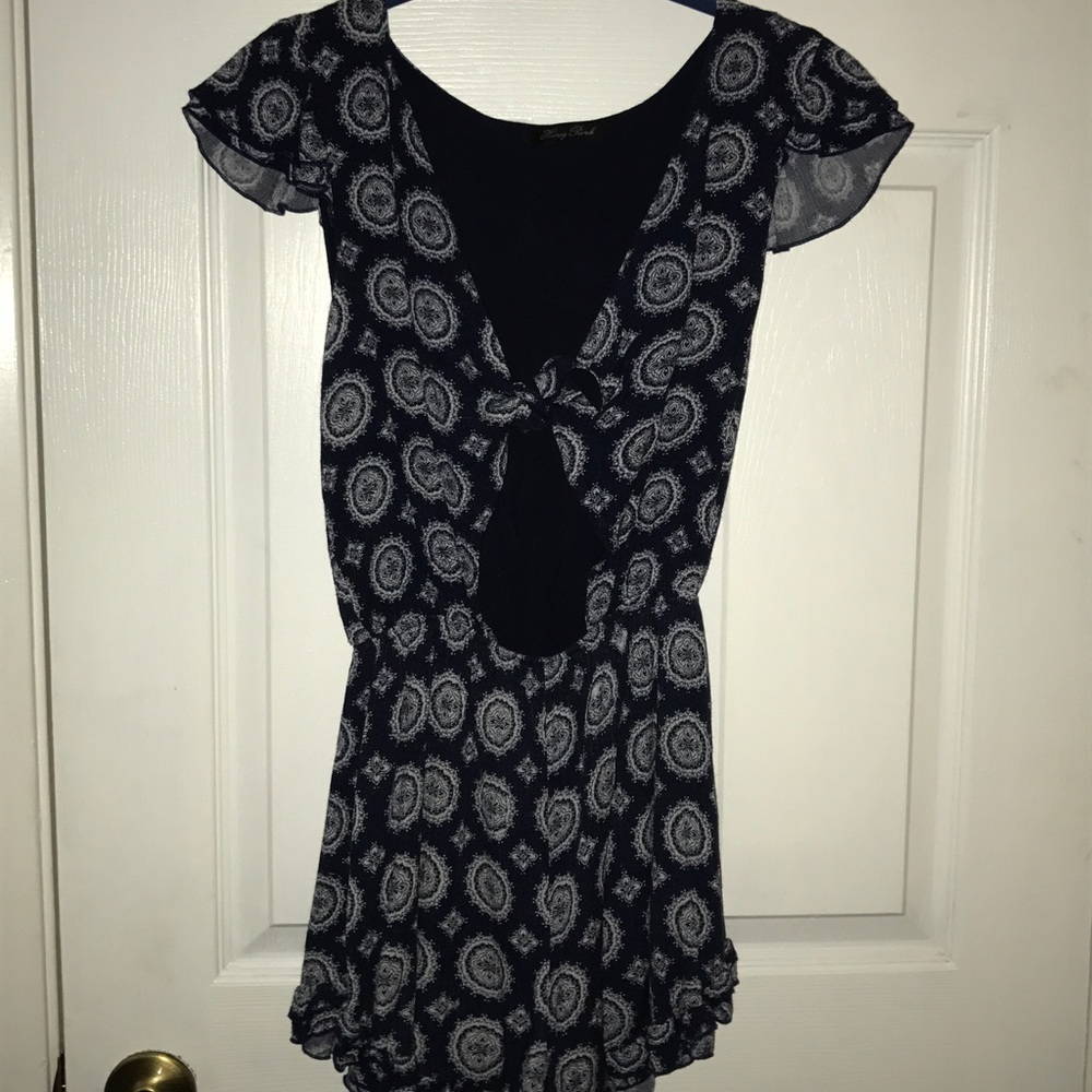 Honey Punch Navy Mandala Romper