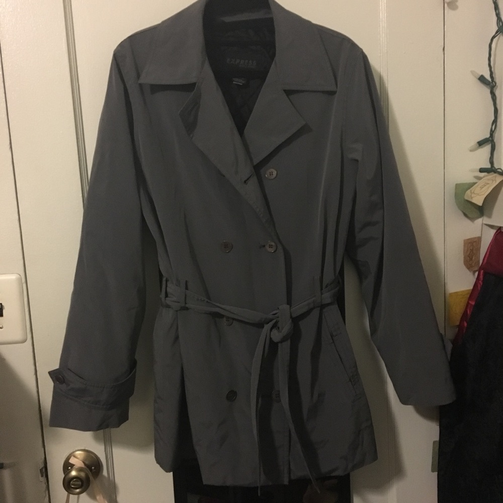 Gray Express Trench Coat