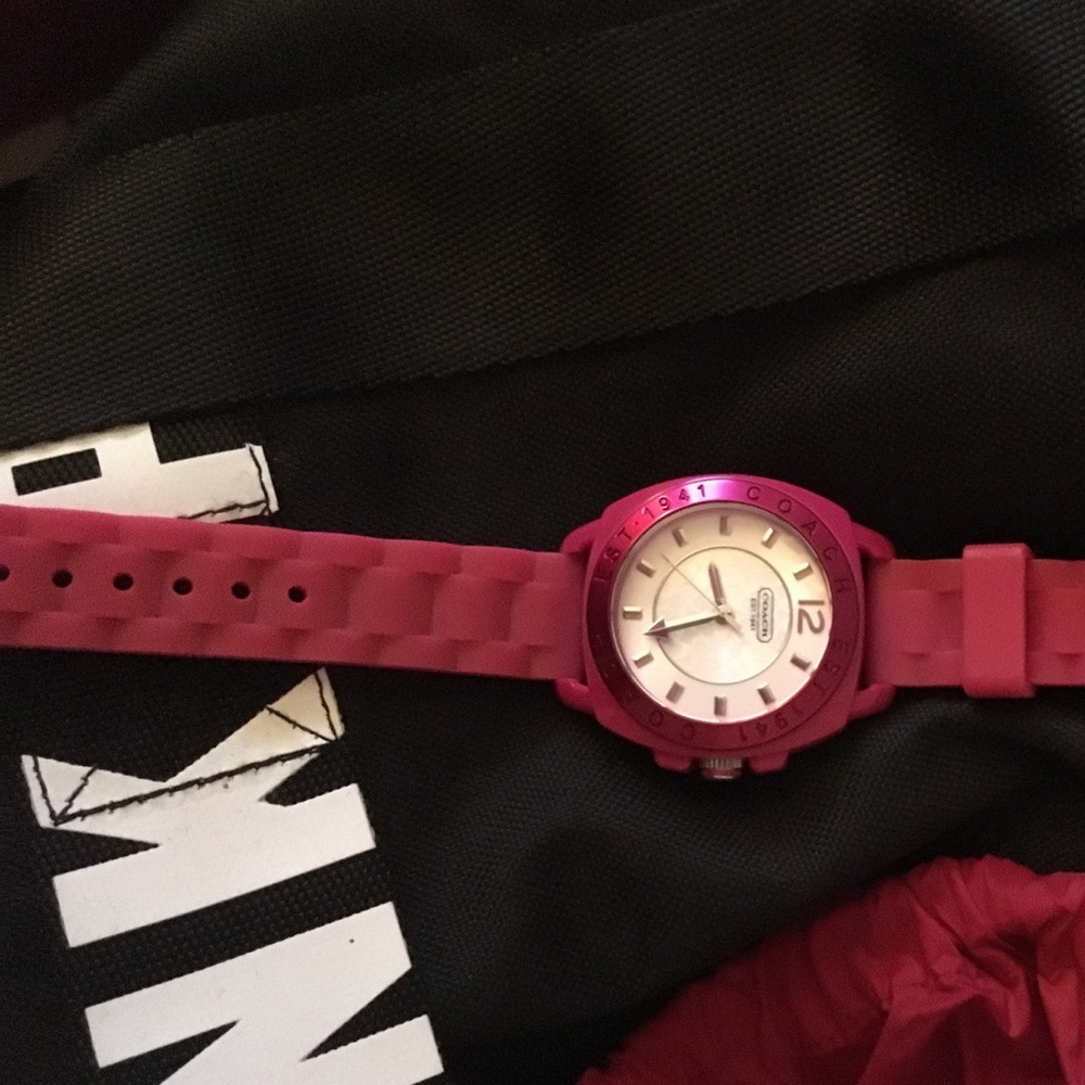 Pink Coach watch