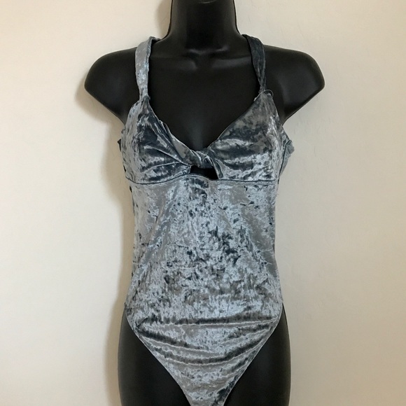 Crushed velvet Bodysuit - Picture 1 of 3