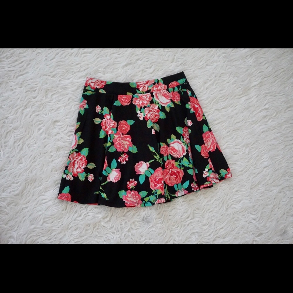 Floral Print Skirt