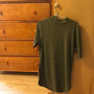 Dark Yellow Sweater Dress