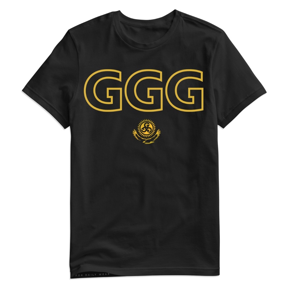 Gennady Golovkin GGG GOLD LOGO T SHIRT BOXING