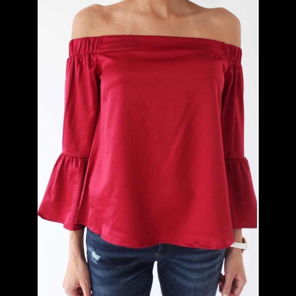 Off the shoulder top.