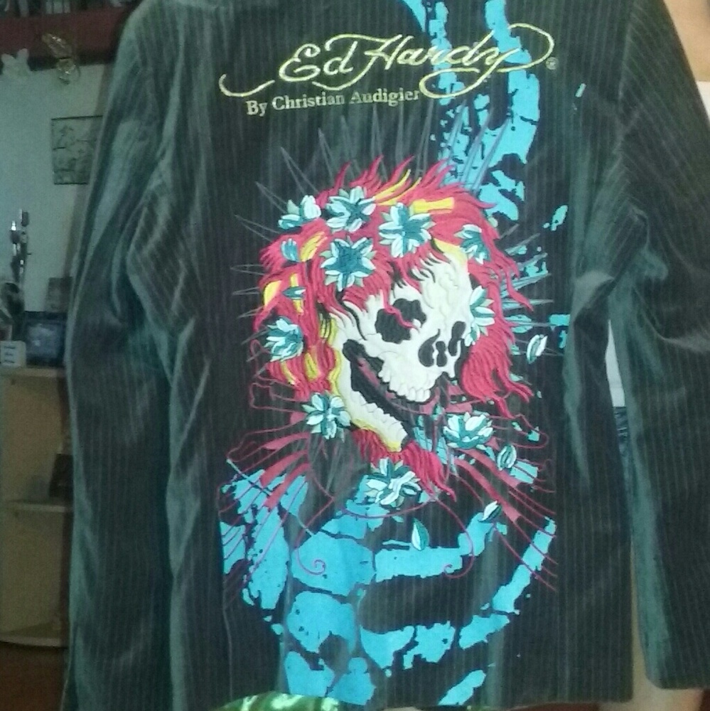 Ed Hardy Men's Blazer/Sports Coat
