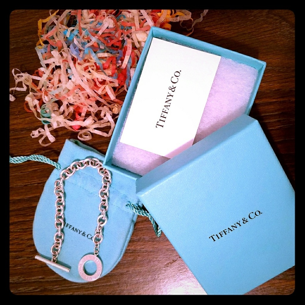 💯Tiffany & Co.💯 Toggle Bracelet With Flat Disk