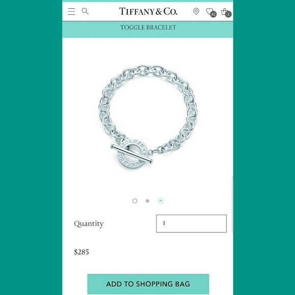 💯Tiffany & Co.💯 Toggle Bracelet With Flat Disk - Picture 6 of 6