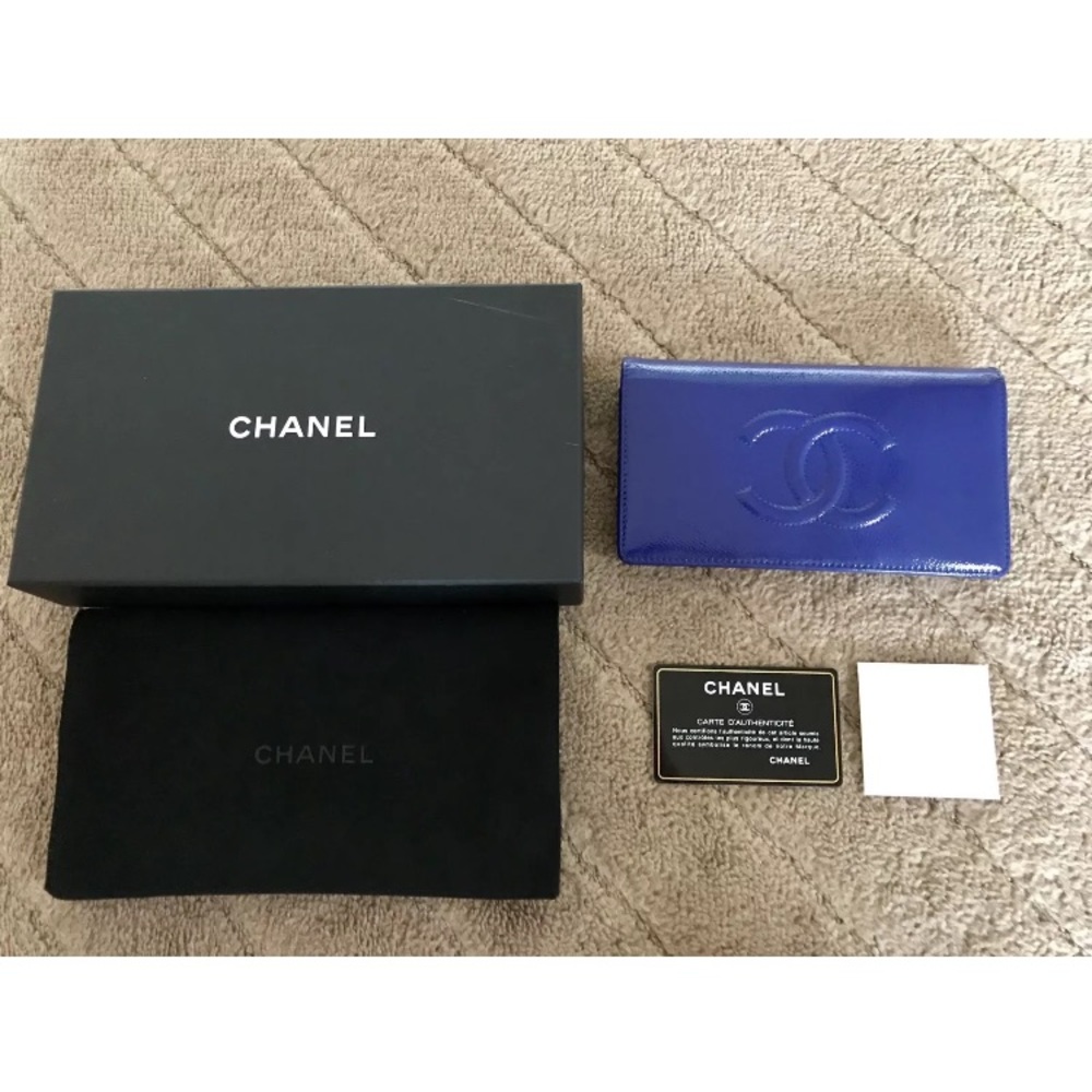 ❌SOLD❌ Authentic CHANEL Cavier Violet Blue Wallet