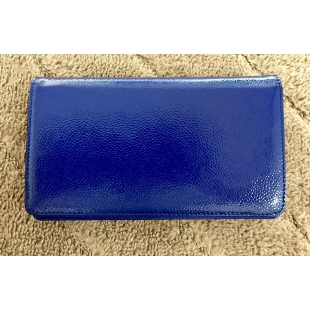 ❌SOLD❌ Authentic CHANEL Cavier Violet Blue Wallet - Picture 3 of 5
