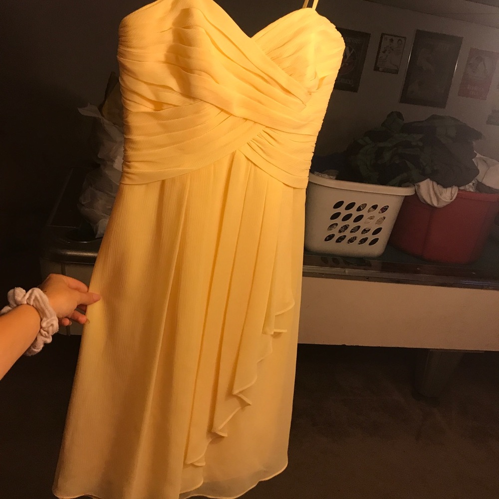Davids bridal mid length dress
