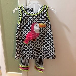 Emily Rose matching shirt and pants set.