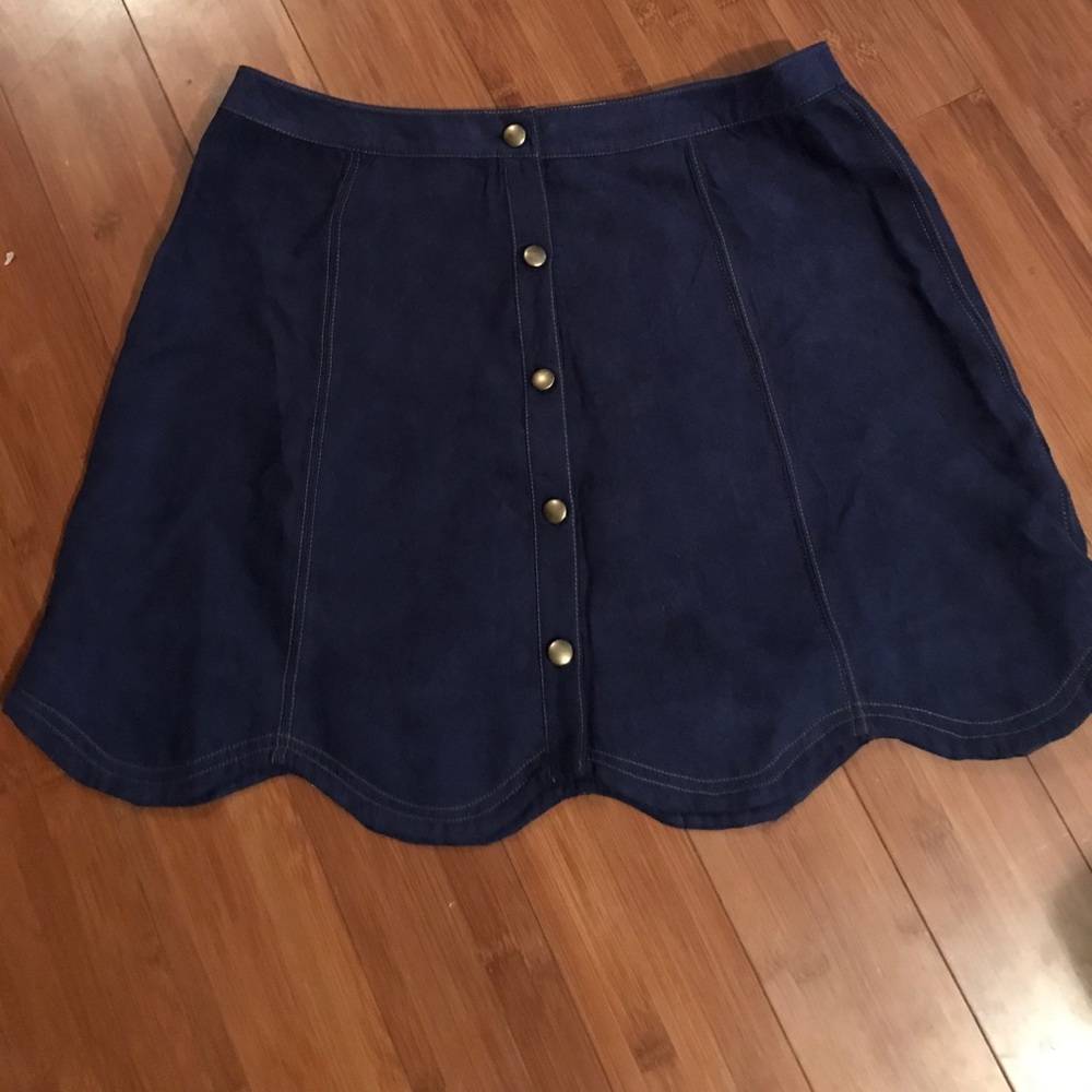 Poema lightweight denim skirt