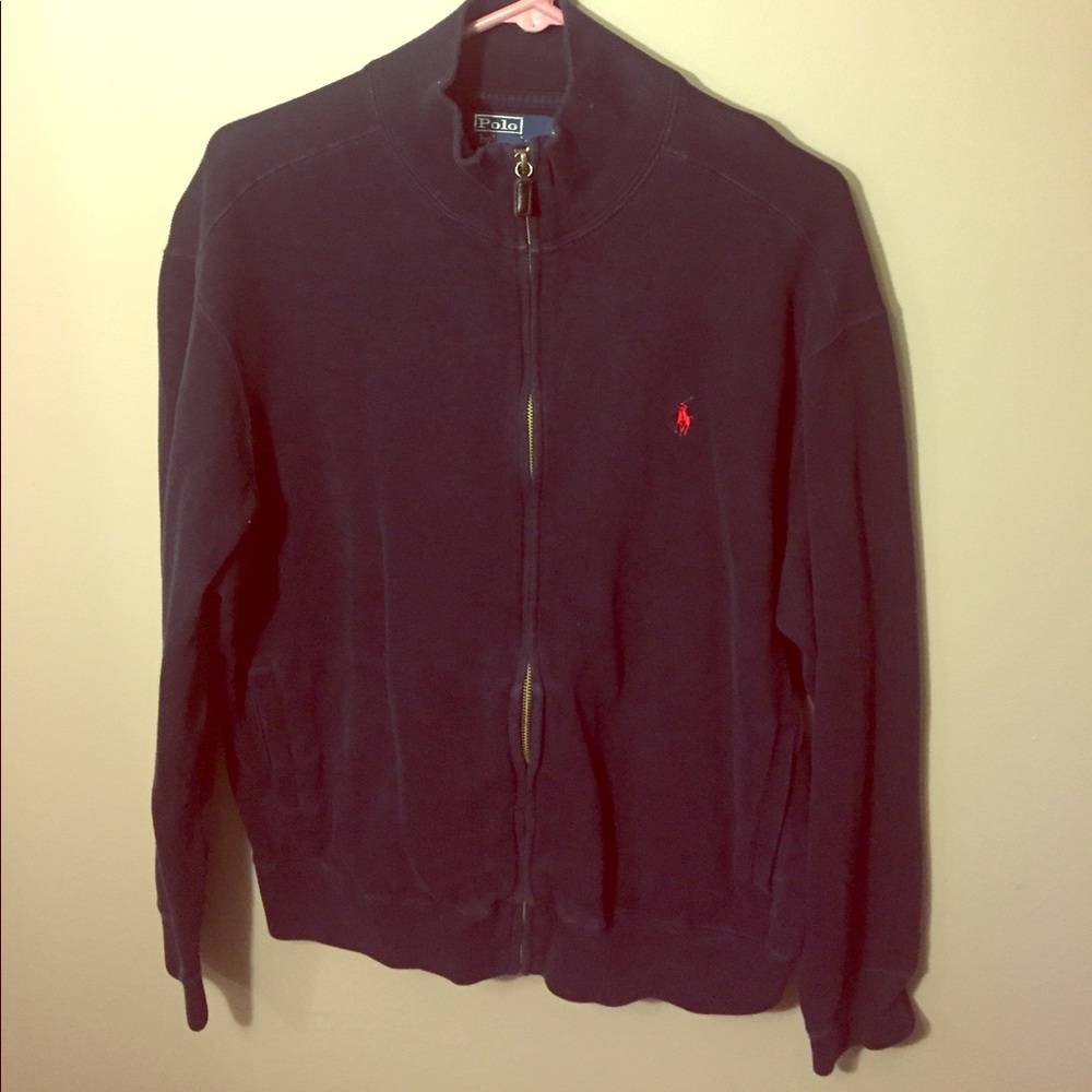Large Polo sweater in blue