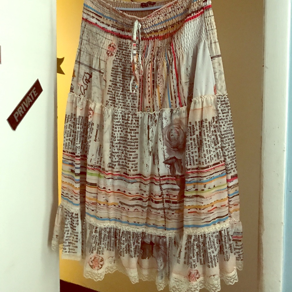 Printed casual skirt
