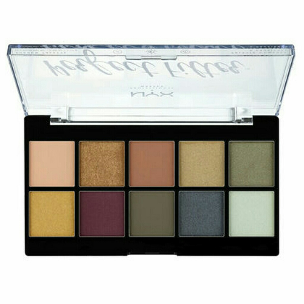 Nyx perfect filter eyeshadow palette in olive you