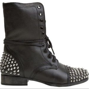 Steve Madden studded combat boots