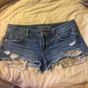 American Eagle jean shorts