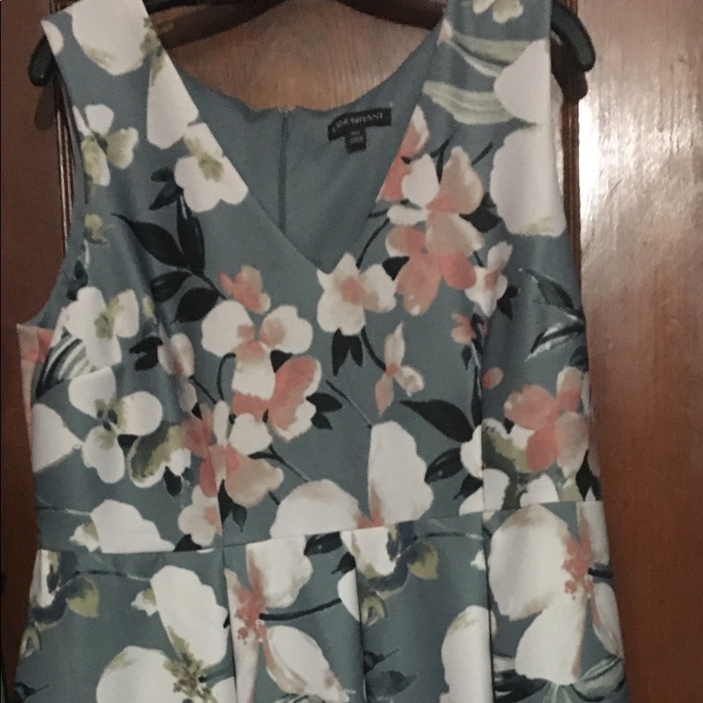 Floral Print Scuba Fit & Flare dress