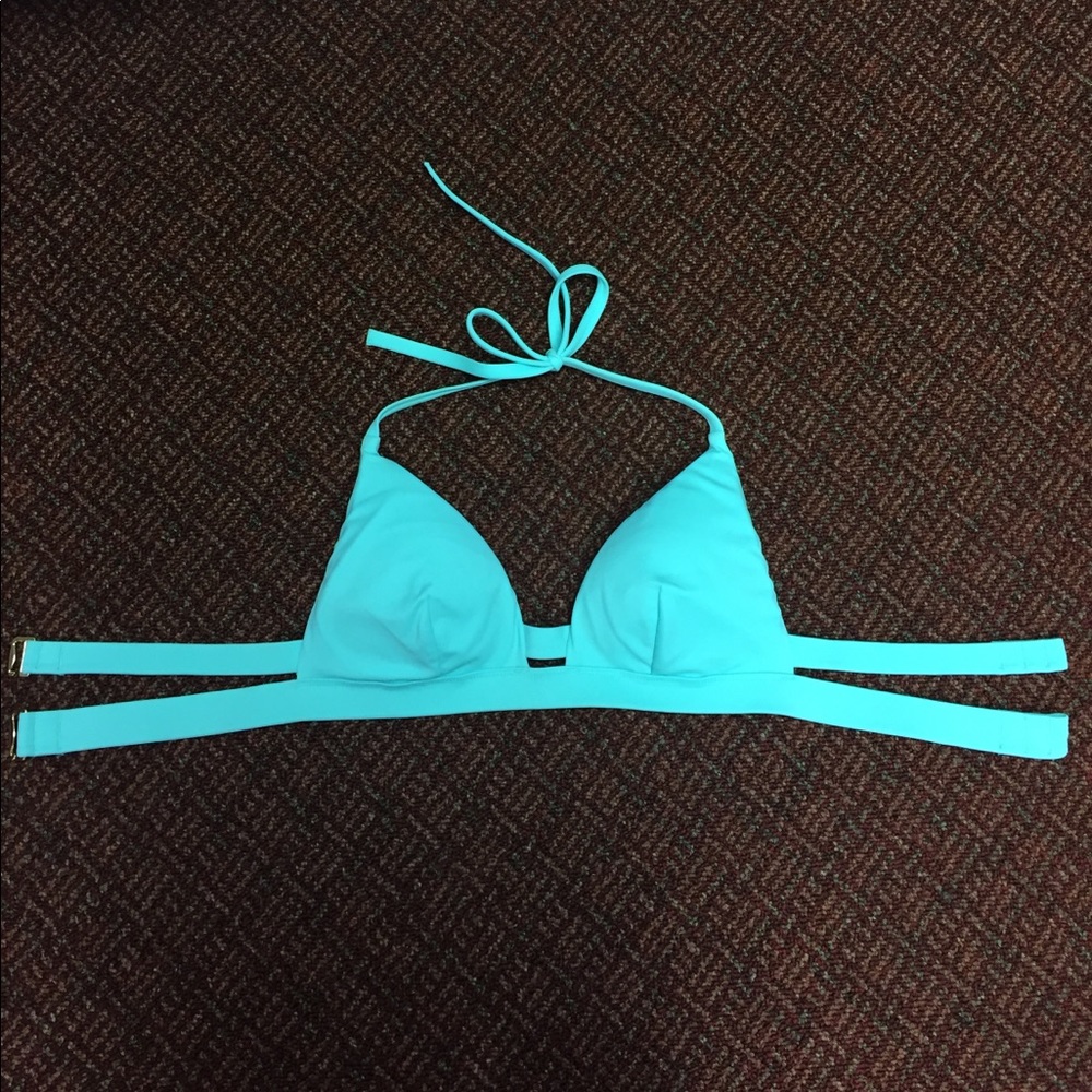 Victoria's Secret turquoise push-up bikini top am